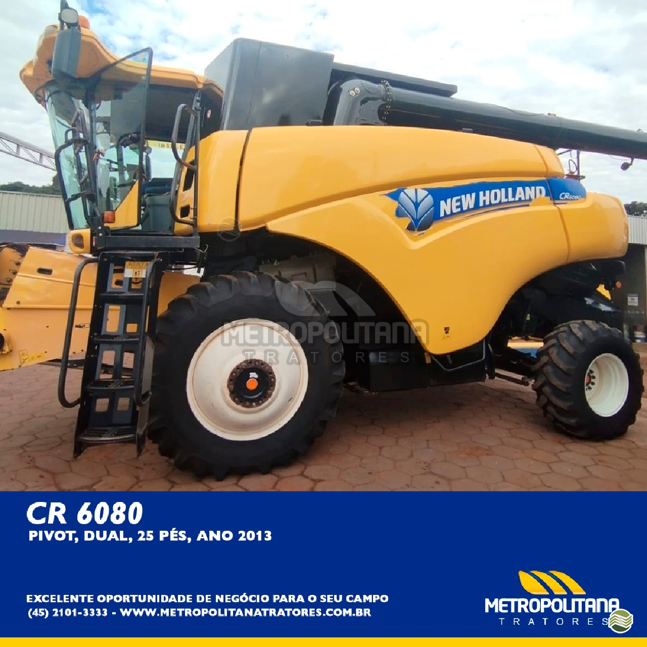COLHEITADEIRA NEW HOLLAND CR 6080 Metropolitana Tratores - New Holland CASCAVEL PARANÁ PR